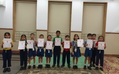Winners of different competitions held by Indian Red Cross Society.