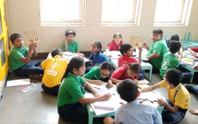 Abacus in math lab (Grade 4 A&B)
