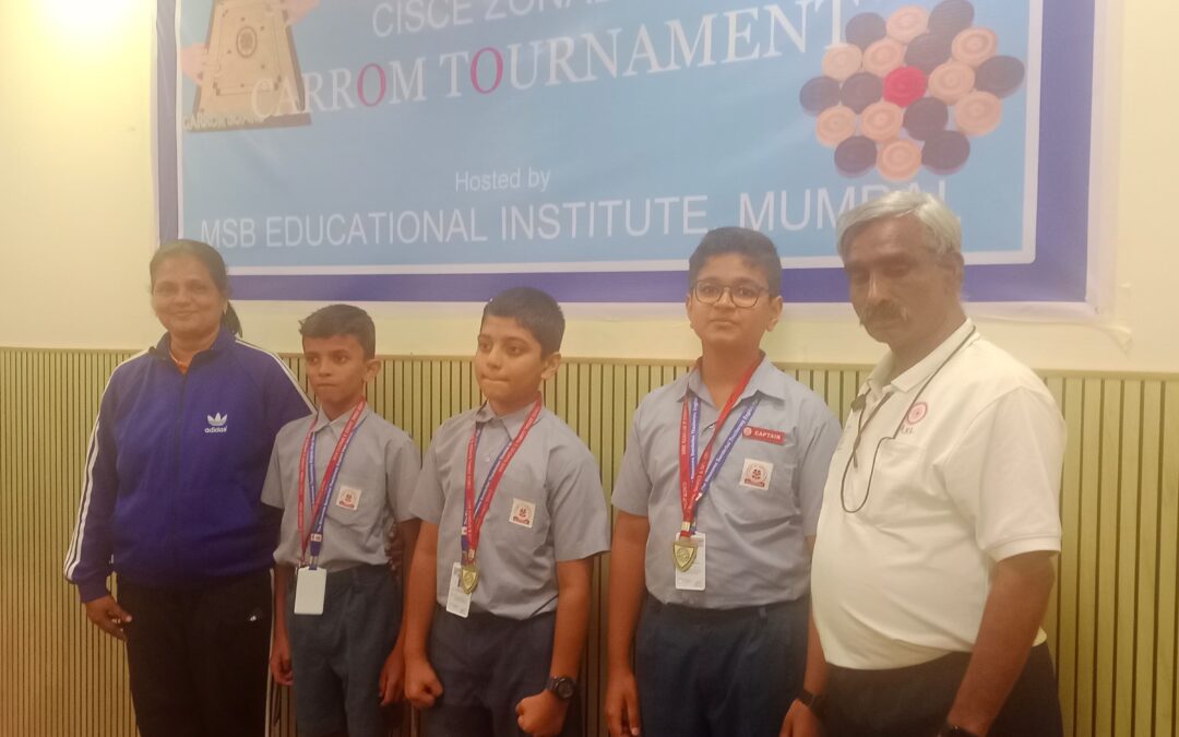 Winners of CISCE Carrom Tournaments – zone B U/14 Boys