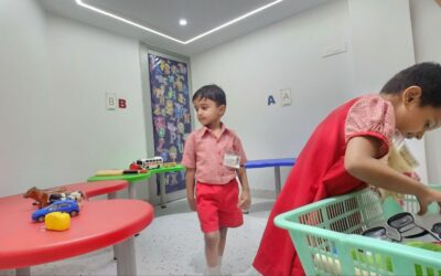 Sharpening our language skills, one letter at a time Nursery kids revise the letters by sorting the friends(things) that start with a particular letter and place them at the&nbsp; correct table