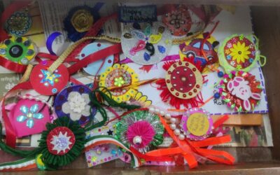 With the festival of Rakshabandhan round the corner, the pupils of Grade 4 made beautiful and decorative Rakhees for their siblings with great fervour.