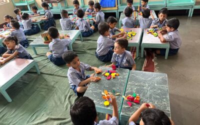 L KGThe children enjoyed the recap of shapes in the Math Lab and also had fun counting numbers from 1 to 10 using blocks. This made the activity engaging and interactive.