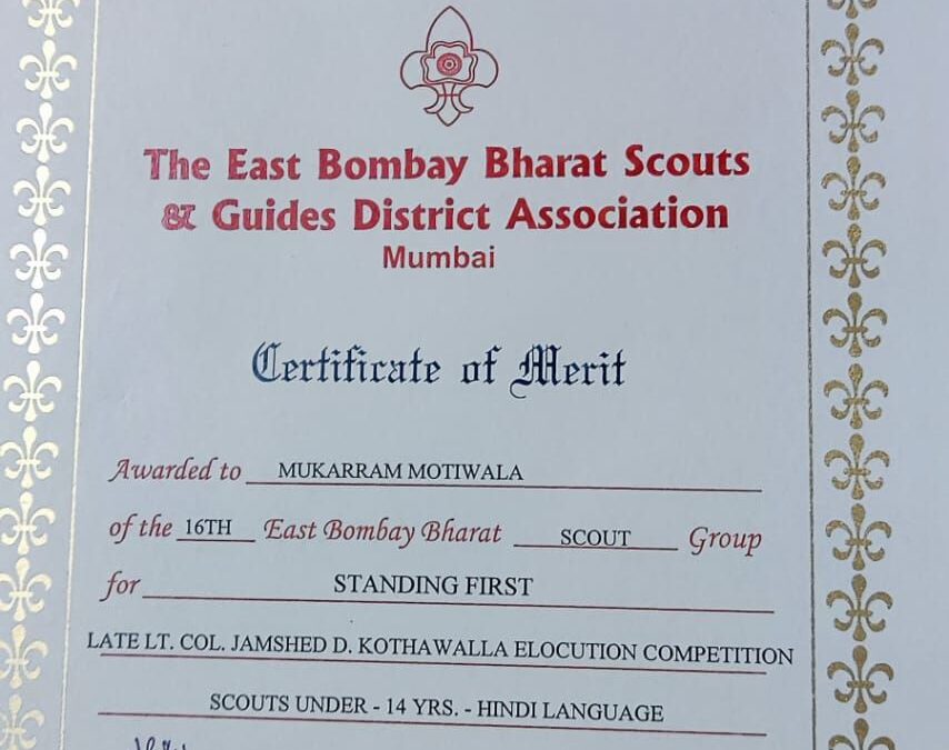 Elocution Competition by East Bombay Scout & Guide